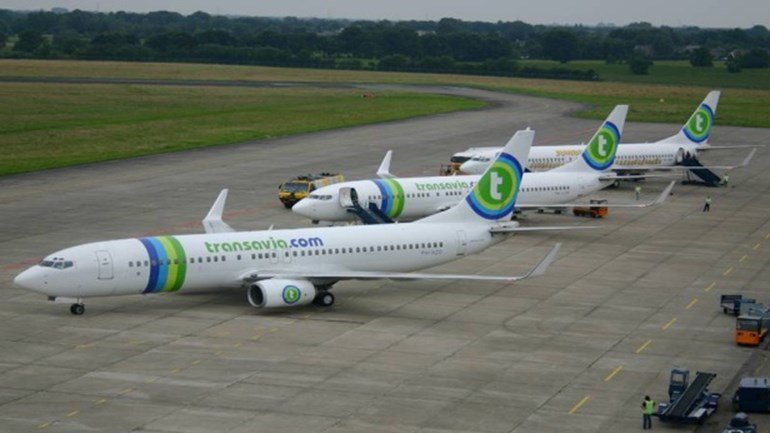 Vliegtuigen Transavia Groningen Airport Eelde