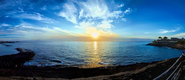 Zonsondergang zonvakantie Tenerife