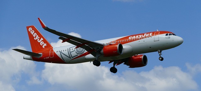 Vliegtuig-EasyJet-in-de-lucht