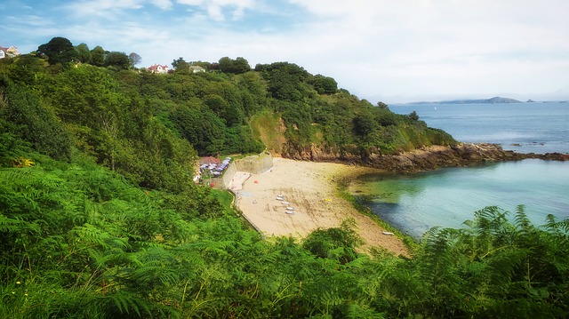 Guernsey Kanaaleilanden kust strand