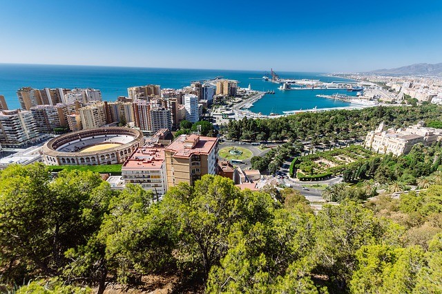 Malaga Spanje uitzicht