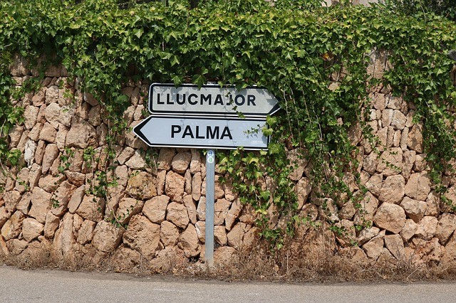 Mallorca verkeersbord