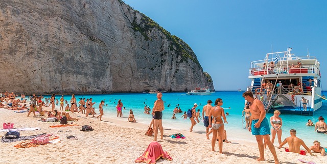 Zakynthos Griekenland zomer strand mensen