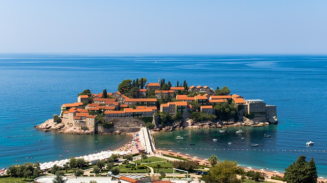 Eiland Sveti Stefan reizen Montenegro