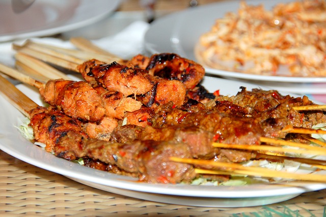 Eten Bali Indonesië sate