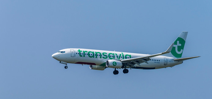 Luchtvaartmaatschappij Transavia vliegtuig