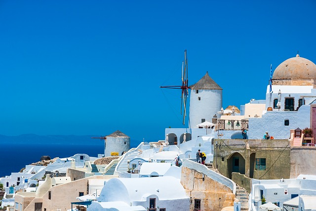 Griekse eilanden Santorini zonvakantie