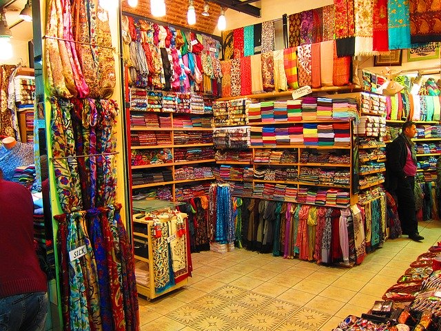 Turkije Istanbul kledingwinkel vakantie