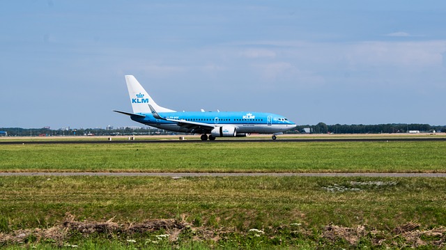 Luchtvaartmaatschappij KLM vliegtuig Schiphol