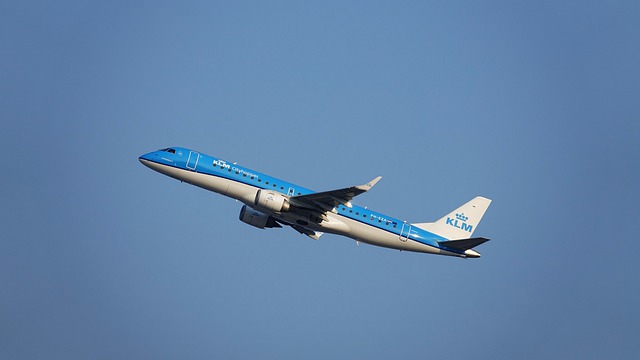 Vliegtuig in de lucht van KLM