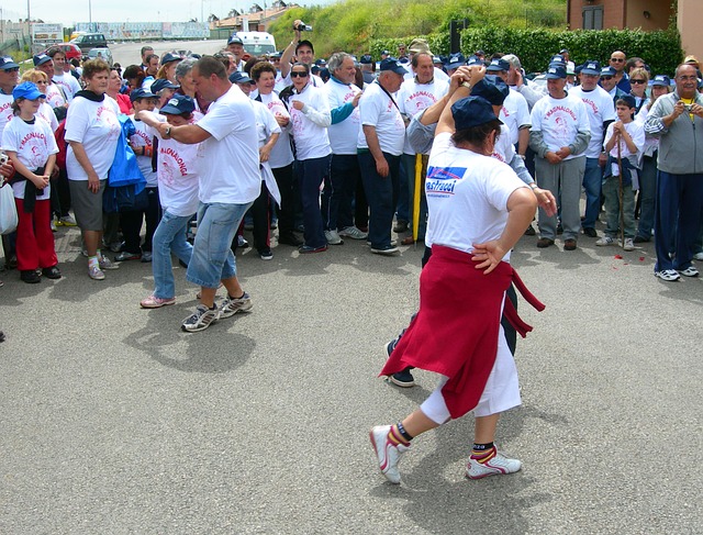 Italië feest mensen dansen