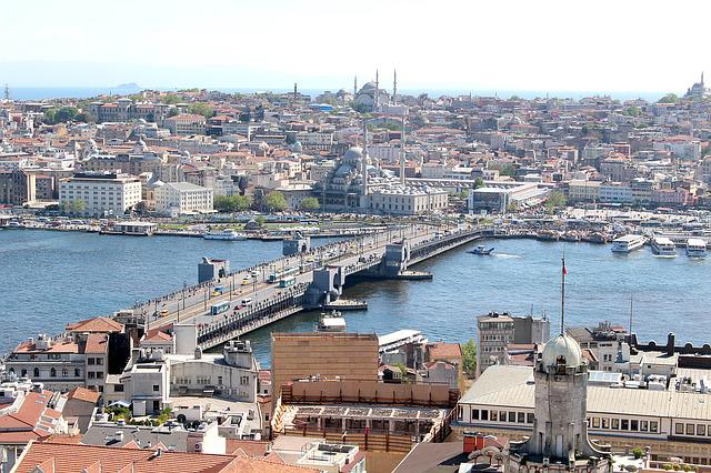 Turkije Istanbul Galatabrug