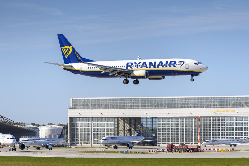 Ryanair vliegtuig