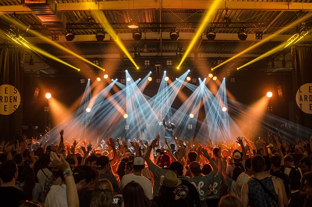 Festival muziek dansen mensen